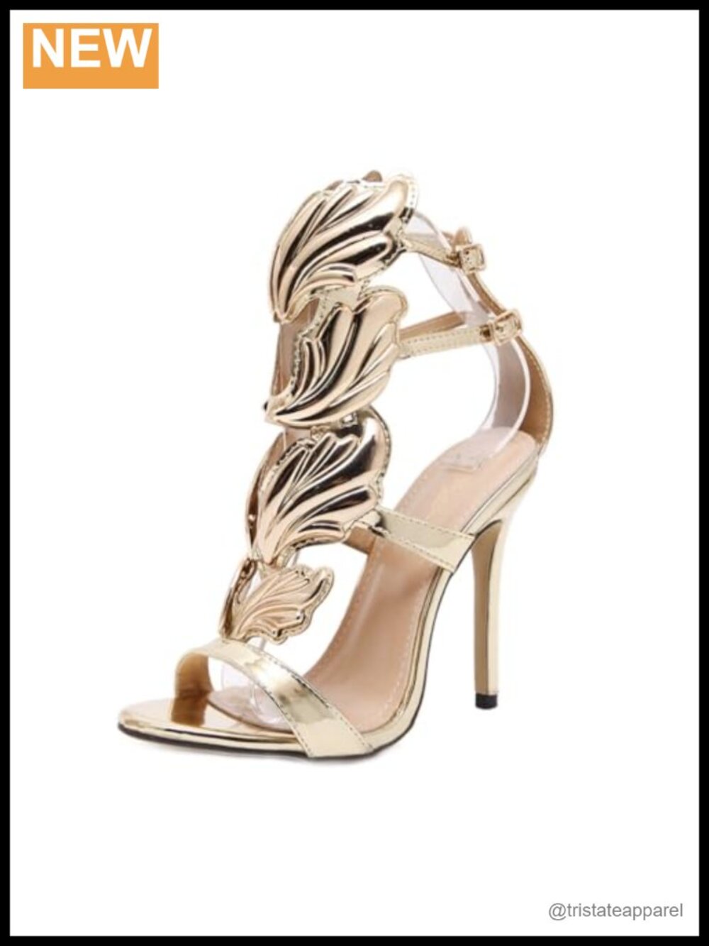 Women's Stiletto High Heel Sandals Leather Open Toe Ankle Strap Gladiator